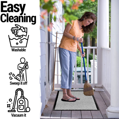 Arran Door Mat - Grey